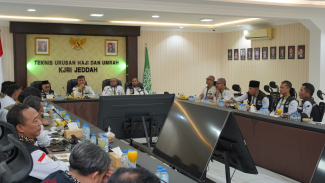 Rapat di Kantor Urusan Haji (KUH) KJRI Jedah