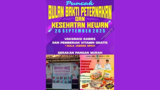 Puncak Bulan Bakti Peternakan dan Kesehatan Hewan Brebes, Ada Vaksinasi Gratis hingga Pangan Murah