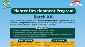 INFO LOKER: Posisi Planter Development Program di PT Astro Agro Lestari, Pendaftaran sampai 15 Oktober 2025