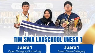 SMA Labschool Unesa 1 Surabaya Juara di 15th World Robotic for Peace, Students Conference and E-Sport Tournament, KL