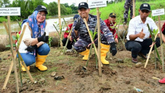 TNI AL dan DKP Jabar Lakukan Tanam Mangrove Bersama di Pangandaran, untuk Laut yang Lebih Sehat