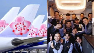 Awak Pesawat Pria Pertama China Airlines Terbang ke New York, Penumpang Bercanda Rasanya Seperti Debut Boyband