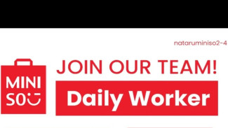 INFO LOKER: Daily Worker di Miniso, Lulusan SMA-SMK Sederajat, Yuk Buruan Daftar!