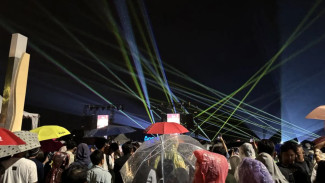 MALAM TAHUN BARU, Ribuan Drone Gagal Mengudara di Ancol karena Cuaca Buruk