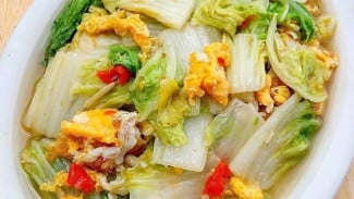 RESEP: Cah Sawi Putih dengan Telur, dan Manfaatnya Bagi Kesehatan