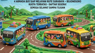 LEBARAN 2026: Pemkab Bojonegoro, Jawa Timur Siapkan Empat Bus Mudik Gratis