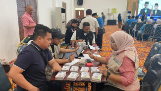 INFO HAJI 2026: Asrama Haji Cipondoh, Kota Tangerang, Gelar Simulasi Keberangkatan Jemaah Kloter Pertama