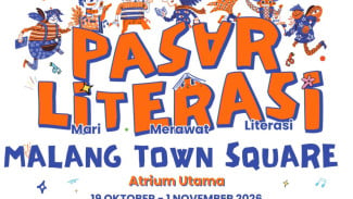 Pasar Literasi Hadir di Malang Town Square 19 Oktober–1 November 2026, Ada Diskon dan Promo Bundling Buku