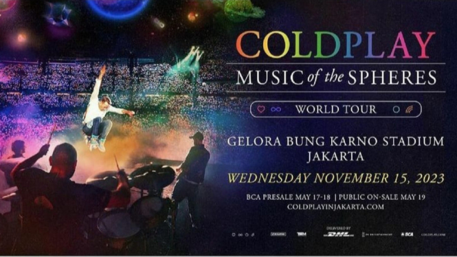 Ini Lho, Harga Tiket Konser Coldplay, Termahal Rp11 juta!