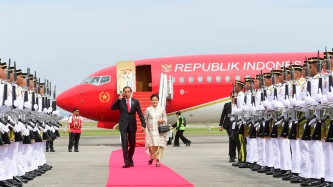 Presiden Jokowi dan Ibu Iriana Jokowi