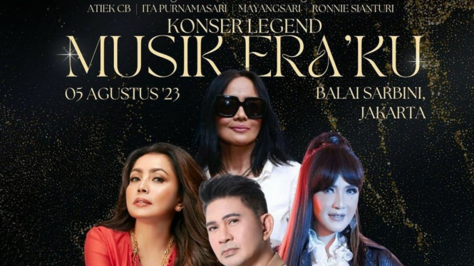 “Konser Legend Musik Era Ku” akan digelar tanggal 5 Agustus 2023