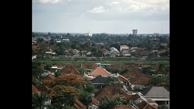 Pemukiman penduduk di Menteng sekitar tahun 1971