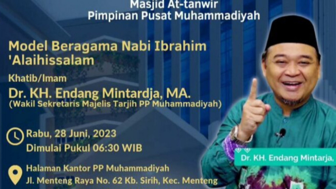 Salat Id Digelar di Gedung Pusat Dakwah Muhammadiyah, Menteng, Jakpus