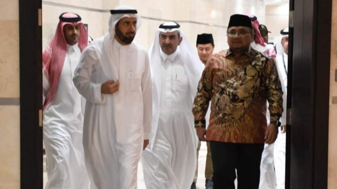 Menag Yaqut Bertemu Menteri Haji Arab Saudi, Tafiq F. Al Rabiah