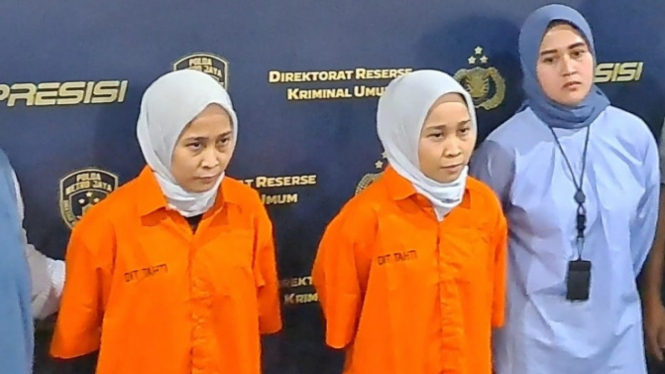Polda Metro Jaya Menangkap ‘Si Kembar’ Rihana dan Rihani