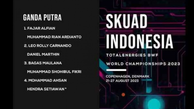 Daftar pemain ganda putra Indonesia