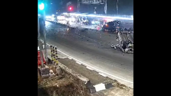 Kecelakaan Maut di Exit Tol Bawen, Kab. Semarang, Sabtu Malam