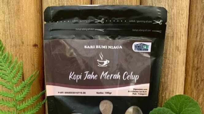 Kopi Jahe Merah Celup Bikinan Dosen UB dan UKM Trenggalek