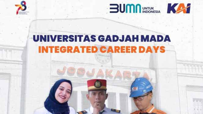KAI Buka Rekrutmen di Job Fair UGM, 11-12 November 2023