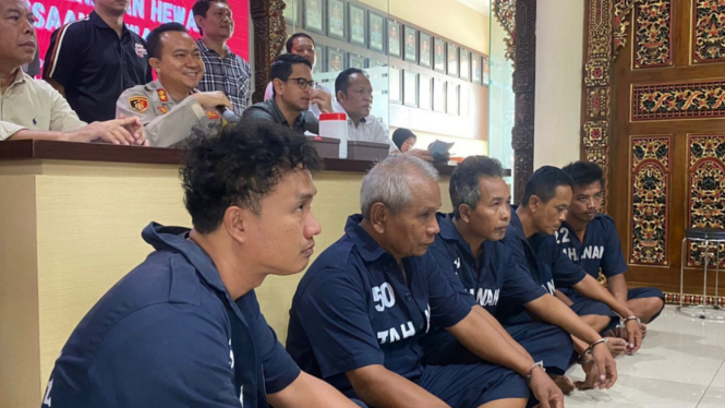 Rilis Kasus Perdagangan Anjing di Polrestabes Semarang