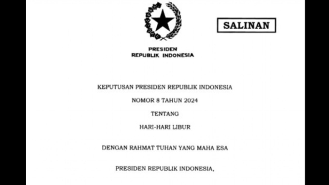 Presiden Joko Widodo Tetapkan 16 Hari Libur dan Ubah Nomenklatur