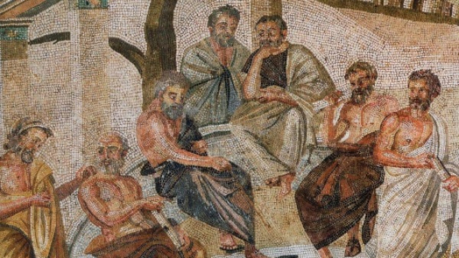 Plato di Tengah Murid-muridnya