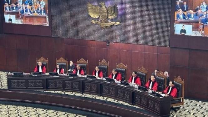 Suasana Jalannya Sidang Hakim Mahkamah Konstitusi
