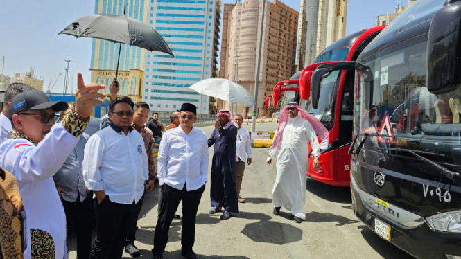 Menag Yaqut Cholil Qoumas Cek Persiapan Transportasi Haji