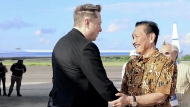 Elon Musk tiba di Bali