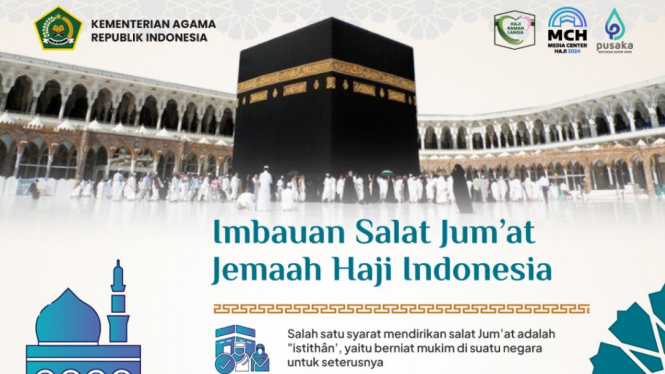 Imbauan Salat Jumat bagi Jemaah Haji Indonesia