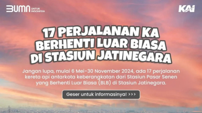 Pembangunan Eskalator sedang Dilakukan di Stasiun Pasar Senen