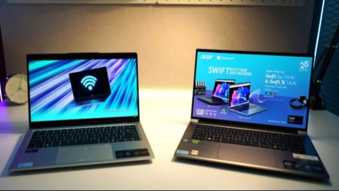 Laptop Acer Swift X 14 AI dengan sertifikasi 'military grade'