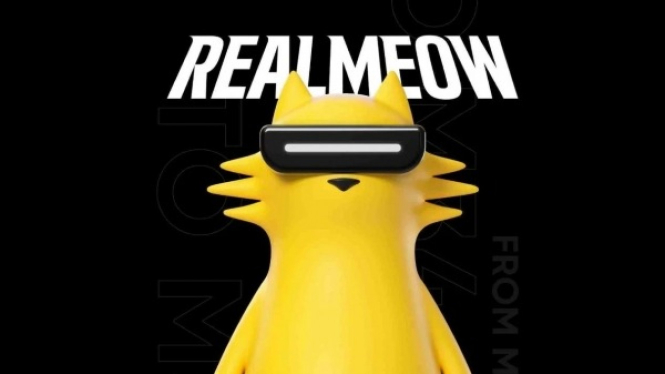 Realmeow, maskot Realme.j