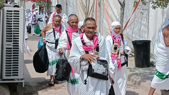 Jemaah Haji Indonesia Tiba di Arafah