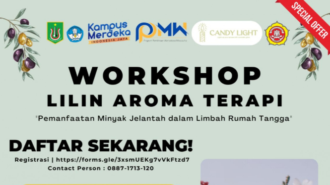 Workshop Lilin Aroma Terapi, 14 Juli 2024