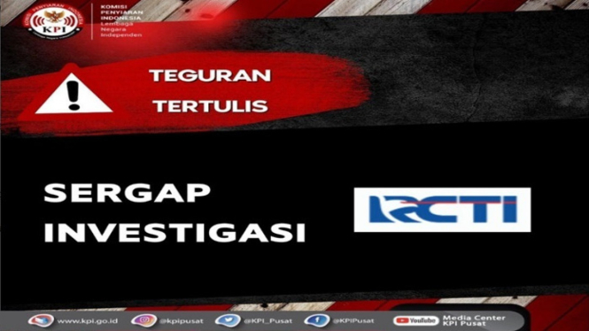 KPI Pusat Beri Sanksi Administratif untuk "Sergap Investigasi" di RCTI