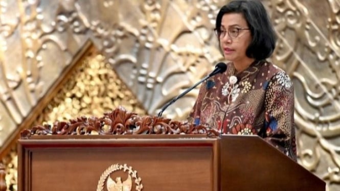 Sri Mulyani di Rapat Paripurna DPR RI