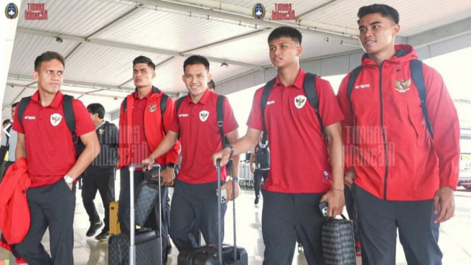 Timnas Senior Indonesia Tiba di Jedah, Arab Saudi