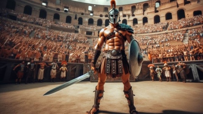 Gladiator di Colosseum