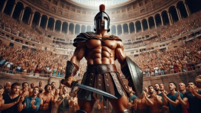 Gladiator di Colosseum