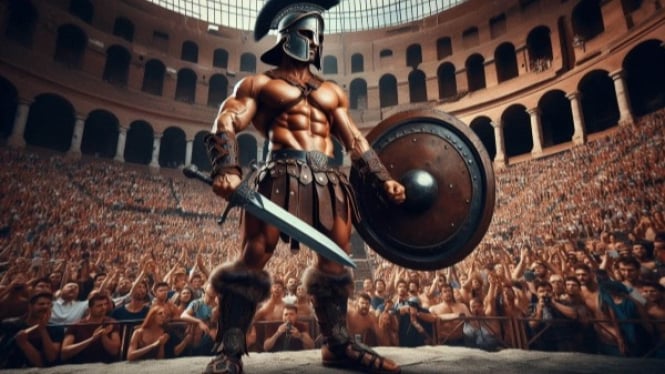 Gladiator di Colosseum