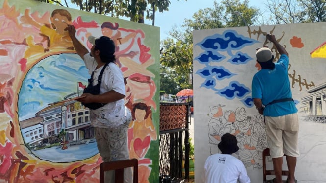 Lomba Kreasi Mural Batik dan Museum Pekalongan, Jawa Tengah