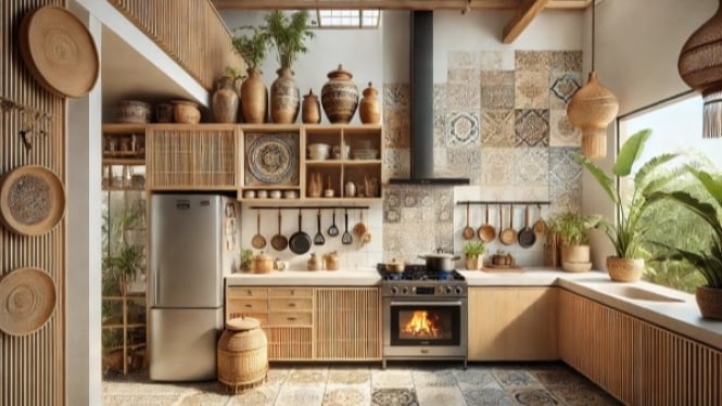 Desain Dapur Minimalis dengan Culture Indonesia