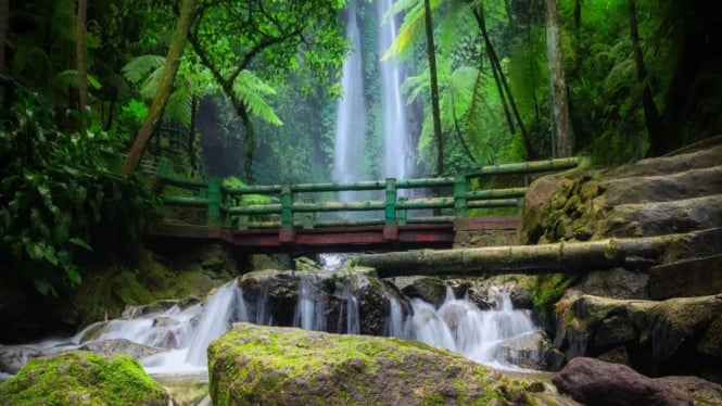 Air Terjun Jumog Putri di Karanganyar, Jawa Tengah