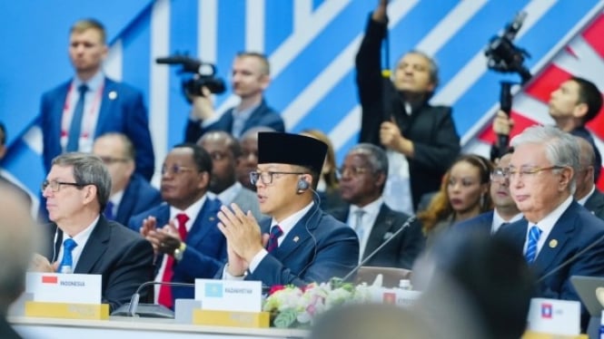 Menteri Luar Negeri Sugion0 dalam Pertemuan KTT BRICS di Kazan