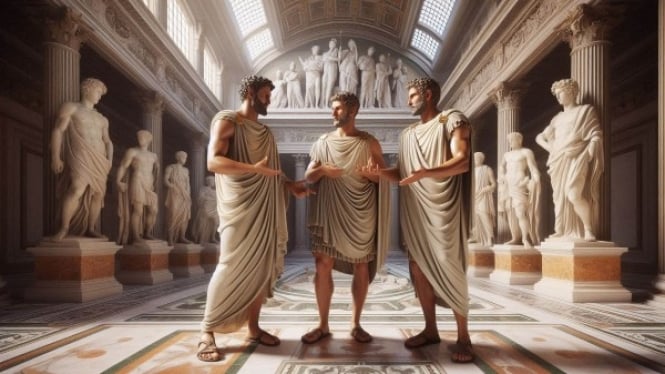 Caesar, Pompey, dan Crassus