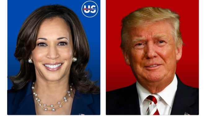 Kamala Harris dan Donald Trump