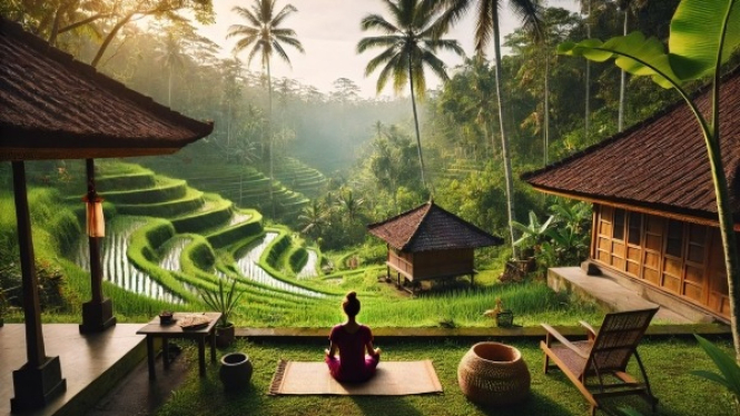 Seseorang Menikmati JOMO, Retret Meditasi di Ubud Bali