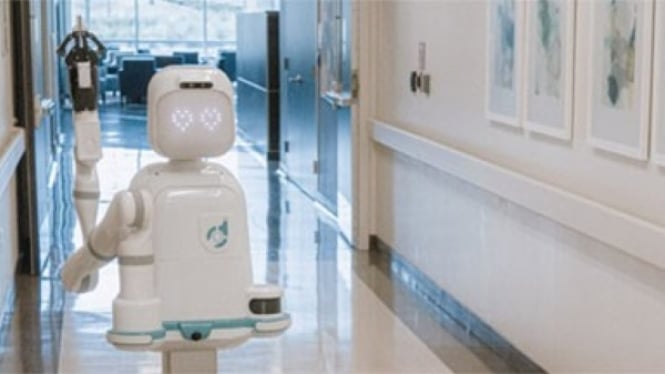 Robot Moxi Membantu dalam Operasional Staf Medis