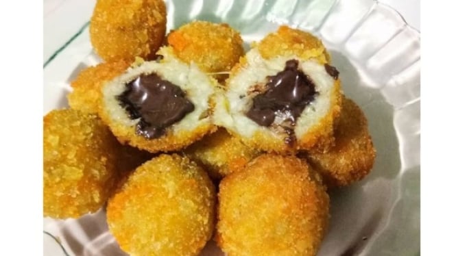 Bola-bola Pisang Cokelat